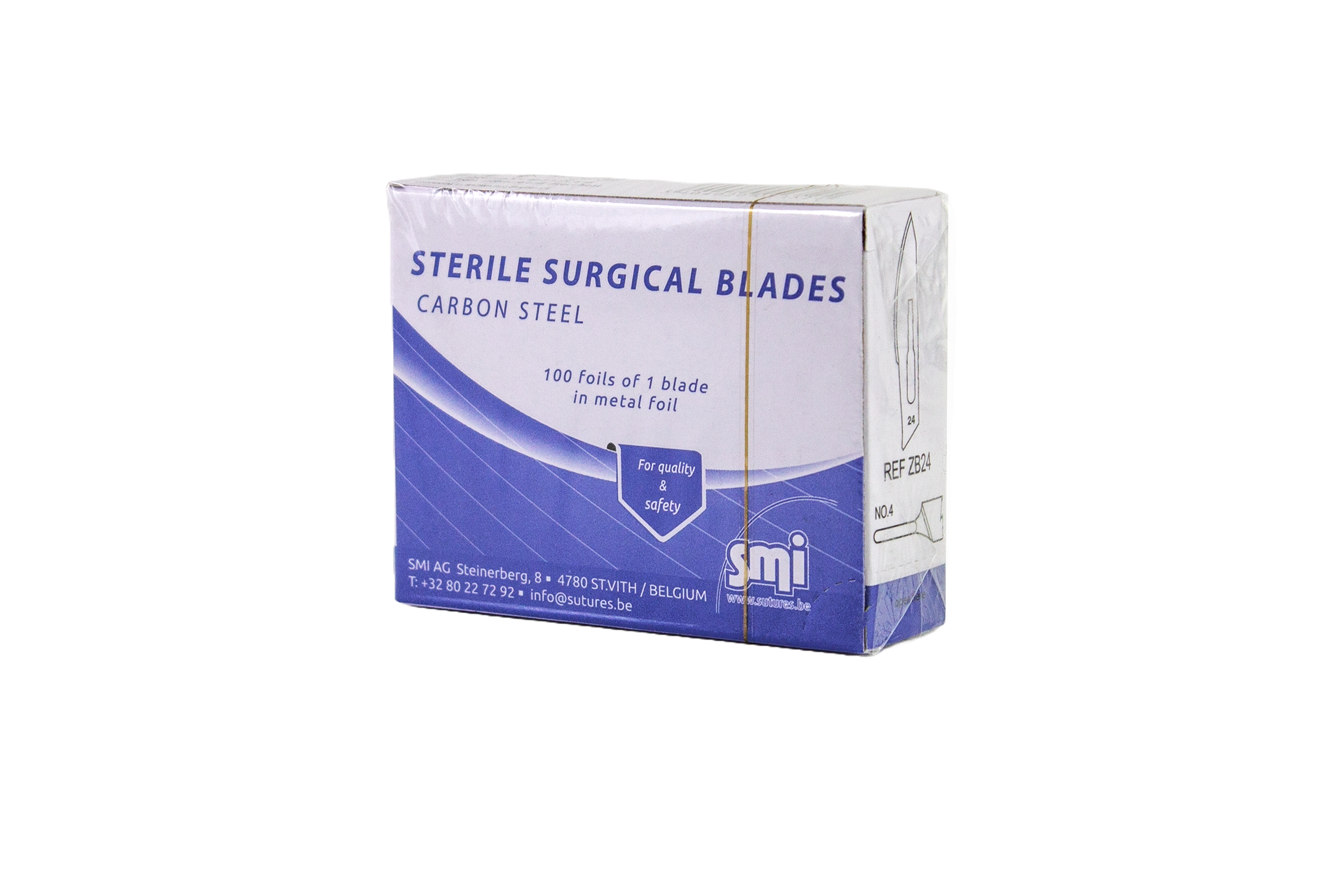 Скальпель (сменные лезвия), уп. 100 шт. - 0