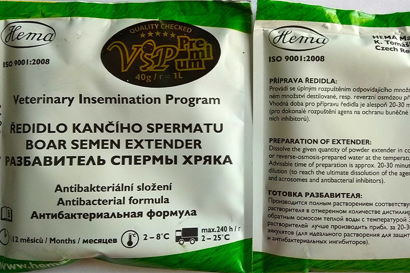 Разбавитель спермы хряков VIP 5 (4000 г/ 40 г)  - 0